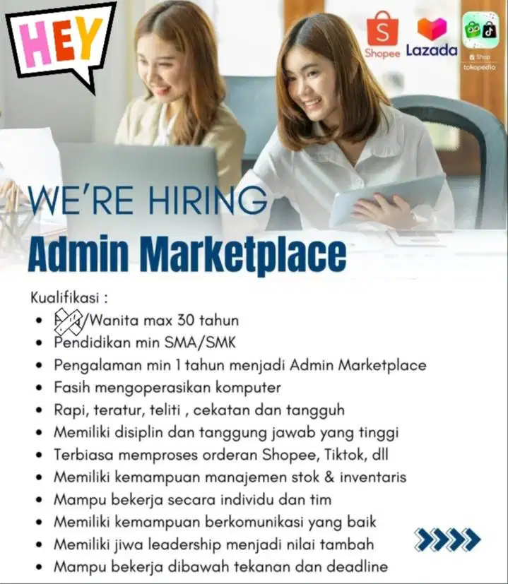 Lowongan Kerja Admin Marketplace