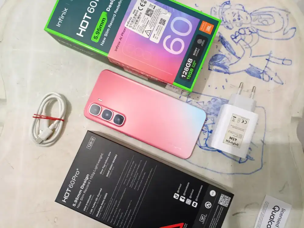 Infinix Hot 60 Pro Plus 8/128 Coral Fullset