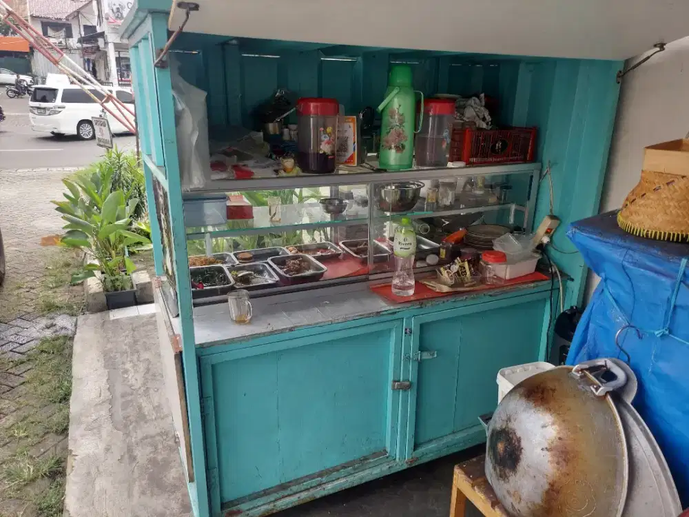 Gerobak Etalase siap pakai