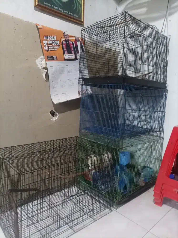 Kandang besi serbaguna ukuran 60x40cm.