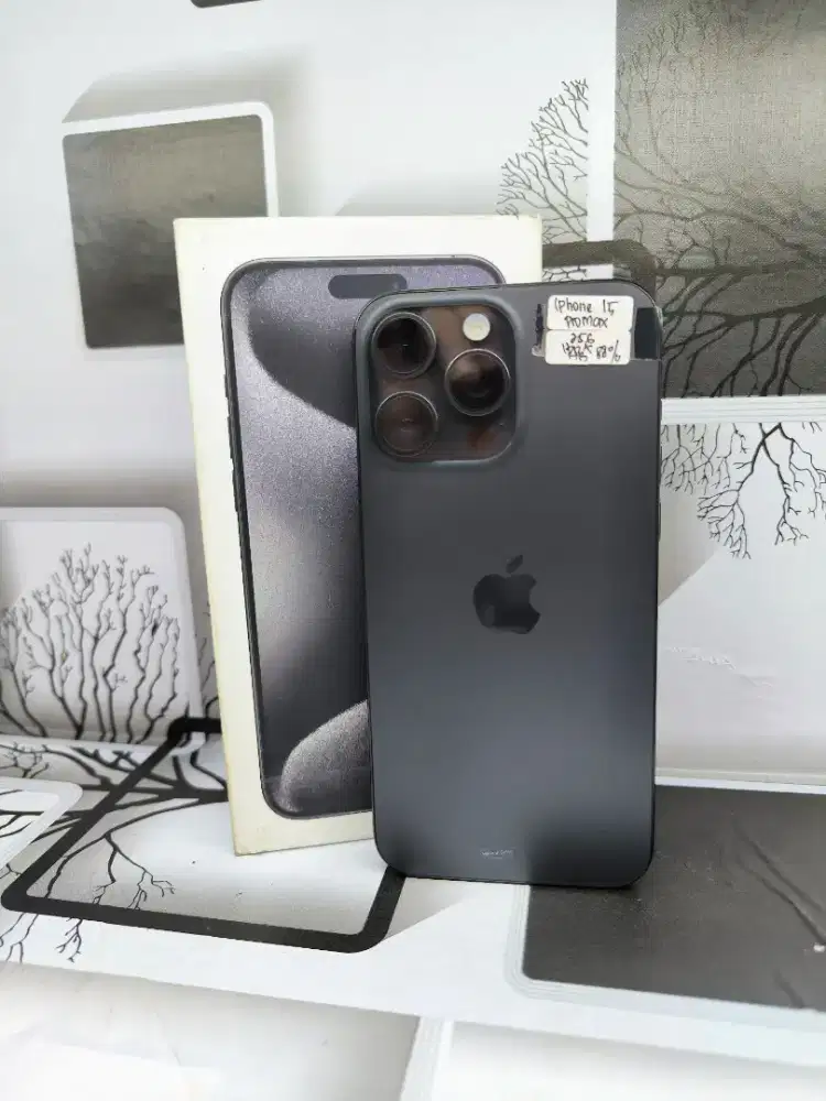 iphone 15 promax 256Gb ibox resmi black