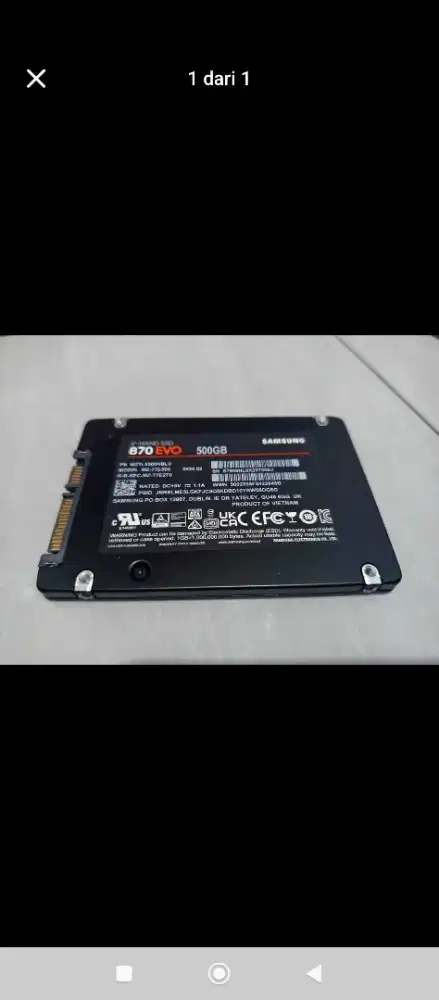 SSD SAMSUNG EVO 500GB . AMAN 100%