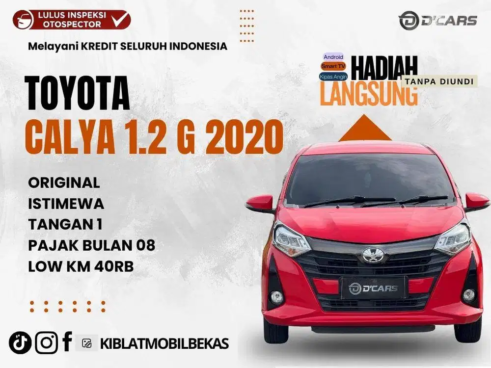 TOYOTA CALYA 1.2 G 2020 LOW KM TANGAN 1