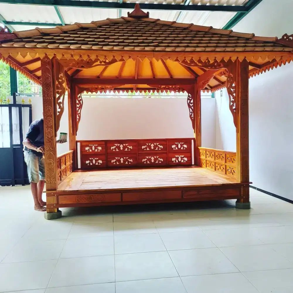 Gazebo kayu jati