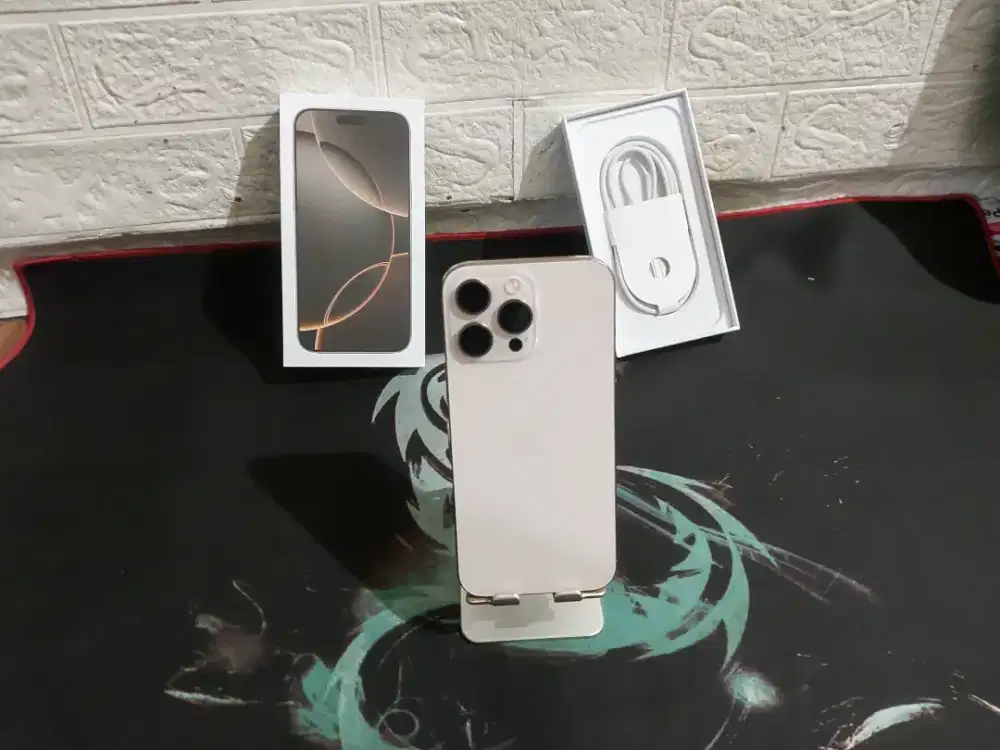 IPHONE 16 PRO MAX 256GB DESERT TITANIUM INTER ALL PROV LKP BKN BAWAAN