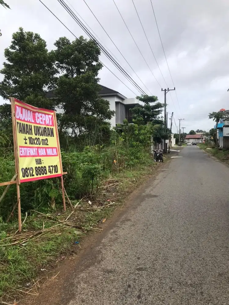 Di jual tanah super strategis di jalan jeruk kota banjarbu