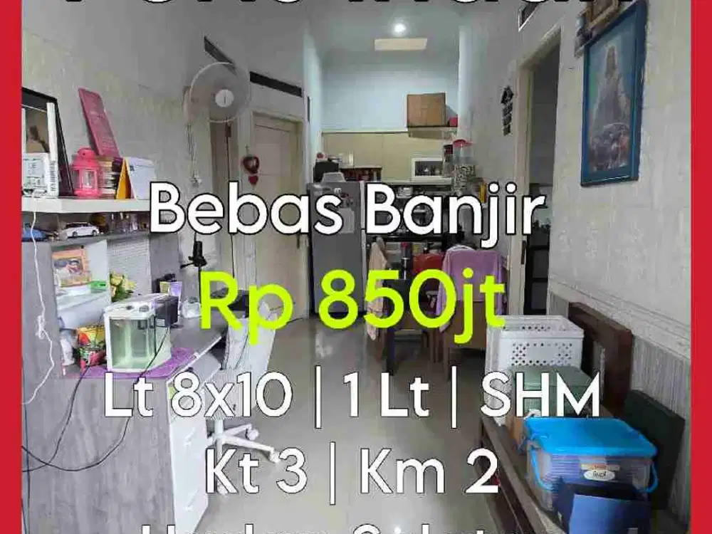 Wilson Rumah bebas banjir uk 8x10 di poris indah