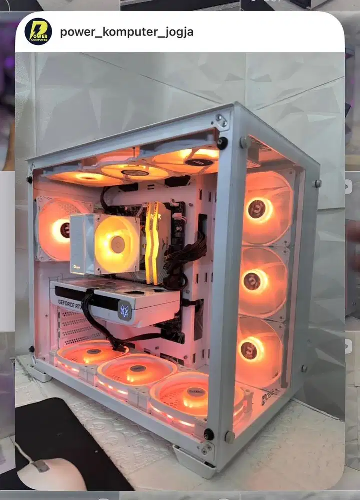 PC intel i3 9100f ram 8gb ssd 128gb vga 4gb look gaming 4,4 jt ajah