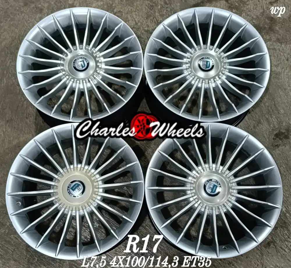 Jual velg alpina r17 4x100 4x114,3 avanza livina xenia jazz vios dll