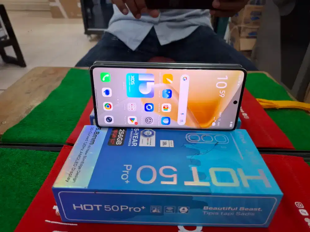INFINIX HOT50 PRO + Ram 8/256 gb mulus Coy no minus lengkap
