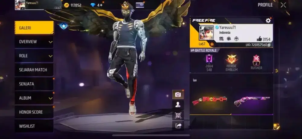 AKUN FF PRIME 5 LOG GOOGLE DATA AMAN