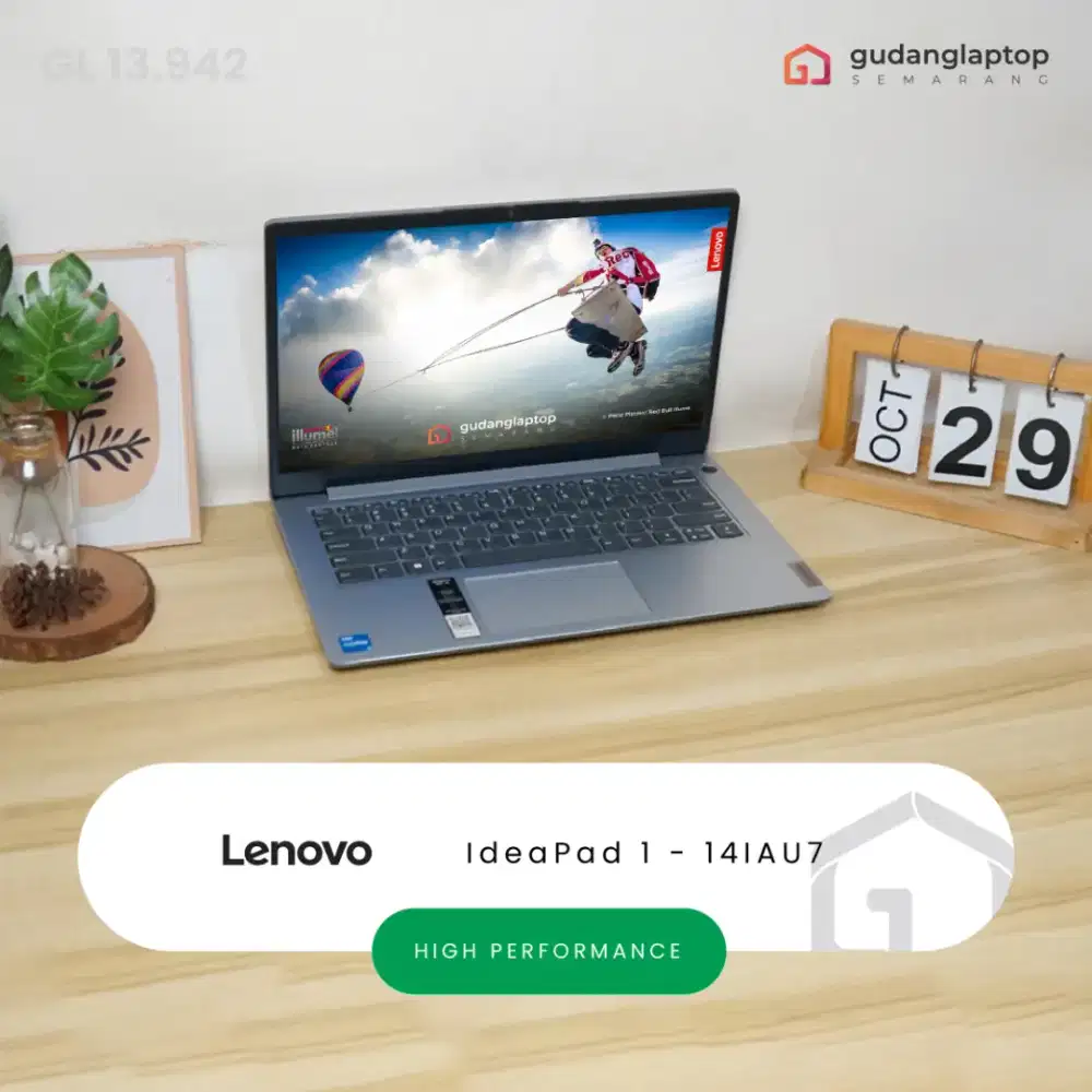LENOVO IdeaPad 1 - 14IAU7
INTEL Core i3 - 1215U 4GB/128GB