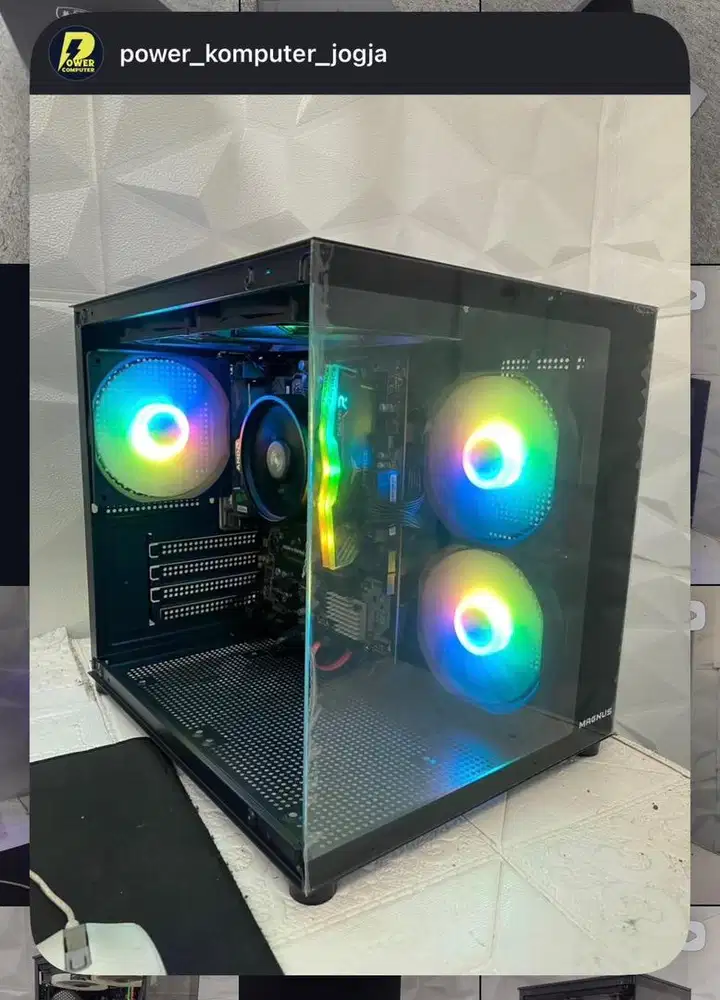 PC Amd Athlon 200GE Ram 8GB Nvme 250GB Vga 2GB Wifi Psu 500W