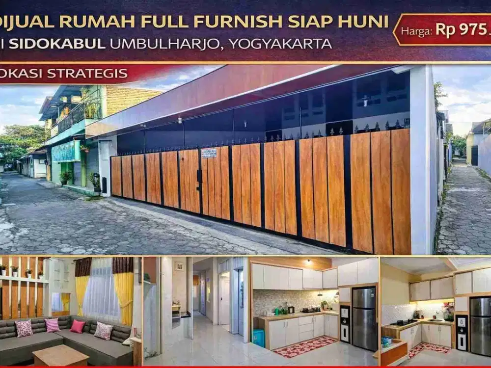 Rumah Full Furnish Siap Huni di Sidokabul Umbulharjo, Yogyakarta – Lokasi Strategis