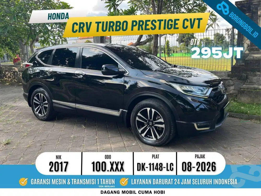 Bisa DP 5Jt | Honda CRV Prestige Turbo Metii 2017 Hitam