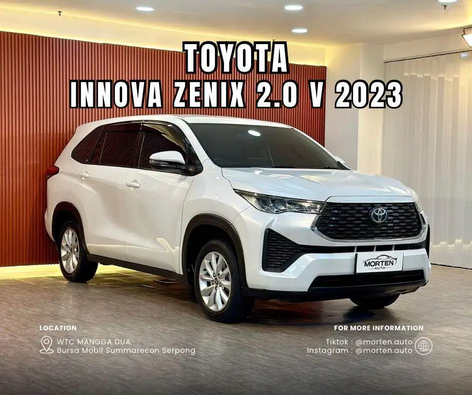 Toyota Innova Zenix 2.0 V CVT 2023 Odo 27 Ribu Record Antik Bergaransi