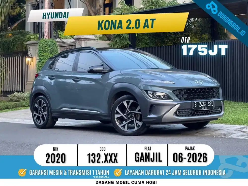 HYUNDAI KONA 2.0 MATIC 2020 HIJAU ISTIMEWA