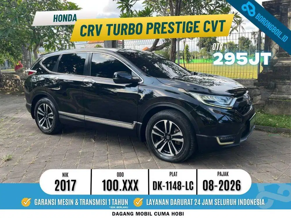 Honda CRV Turbo Prestige CVT Hitam 2017