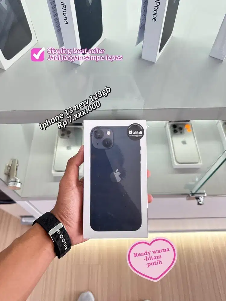 Ready iphone 13 new 128gb midnight