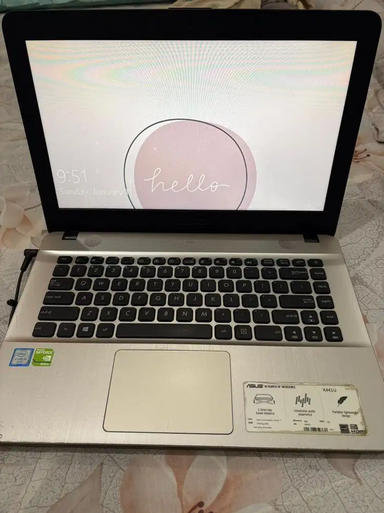 Asus x441u nego sampai jadi