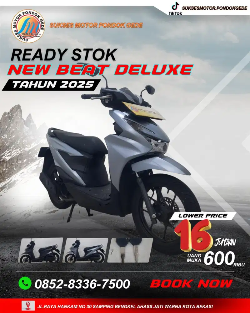 DP 600 RIBU HONDA NEW BEAT DLX TAHUN 2025