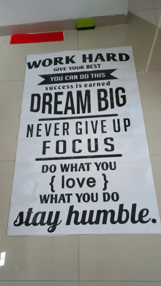 Stiker cutting tulisan sticker dinding & aneka kaca film kantor resto