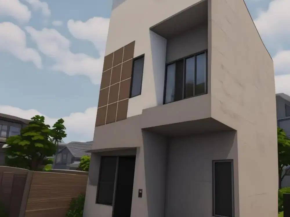 Rumah New Milenial 2 Lantai Nego di Lokasi Sukamaju Baru Depok