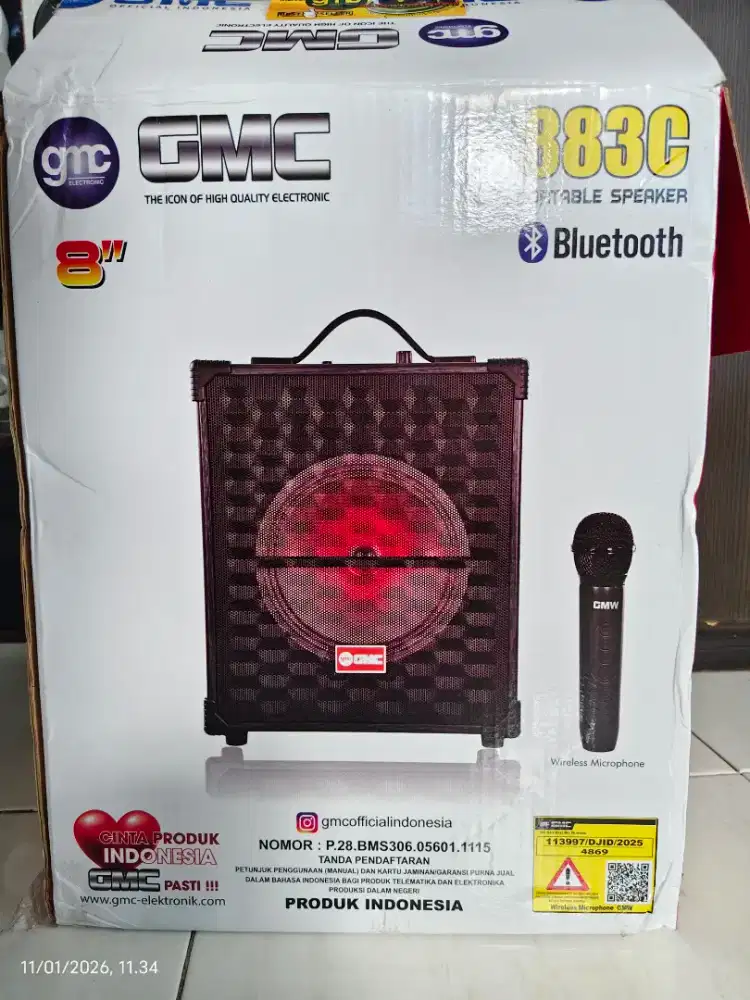 SPEAKER KARAOKE BLUETOOTH GMC 883C