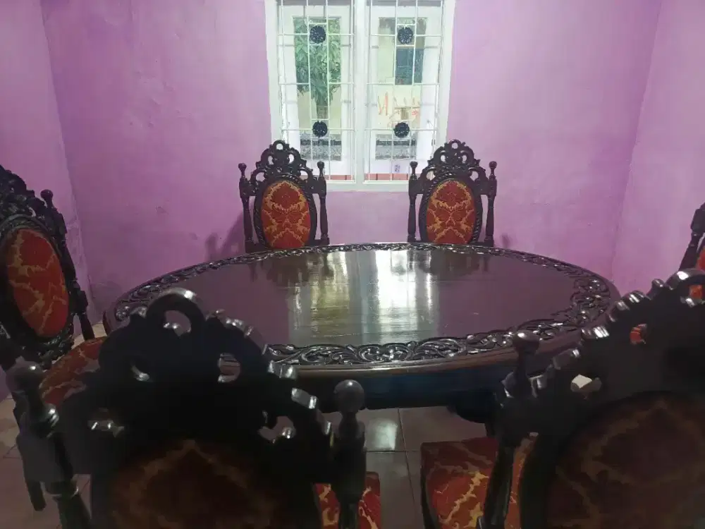 Set Meja dan Kursi (6) Makan| Kayu Jati