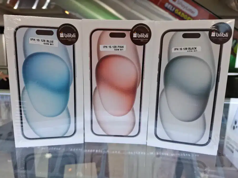 Kredit Iphone 15 128Gb Resmi Free 1x cicilan dan Holder