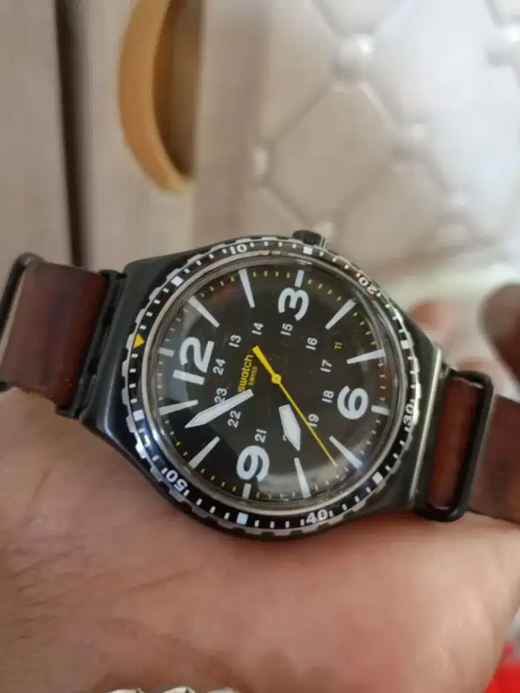 Jam tangan Pria SWATCH IRONY Quartz ORIGINAL SWISS