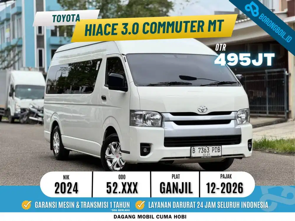 Toyota Hiace 3.0 diesel Mt 2024 putih