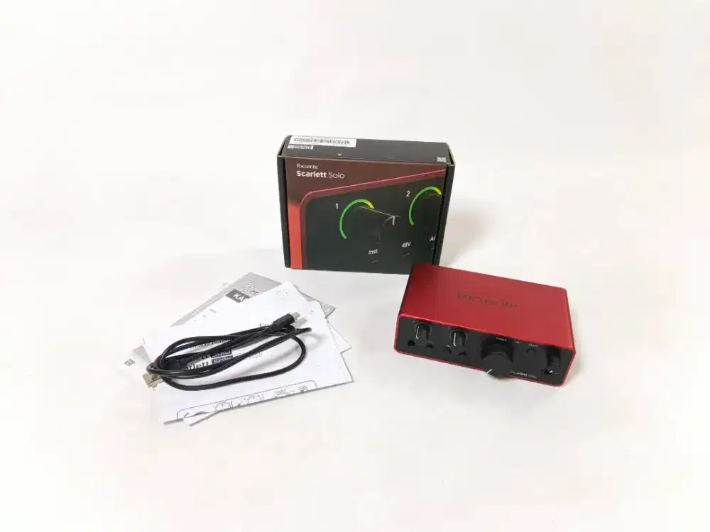 FOCUSRITE SOLO 4TH GEN 4 SOUNDCARD SCARLETT SOUND CARD SCARLET