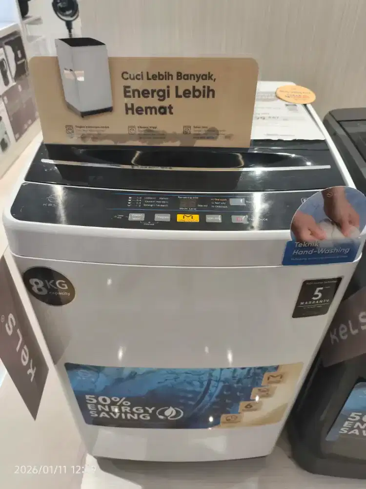 KELS WASHING MACHINE TOP LOAD 8KG