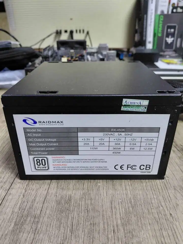 PSU PURE Raidmax 450w 80+