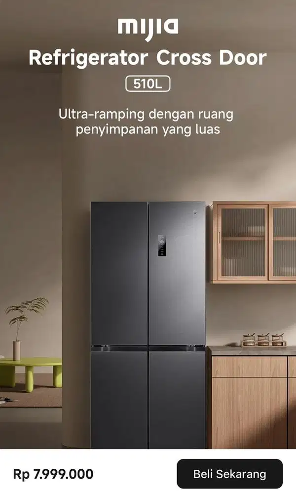 Mijia Refrigerator Cross Door 510L// Promo Cicilan Bunga 0%