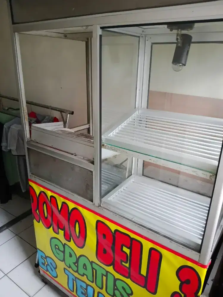 Dijual Gerobak Etalase (kaca)