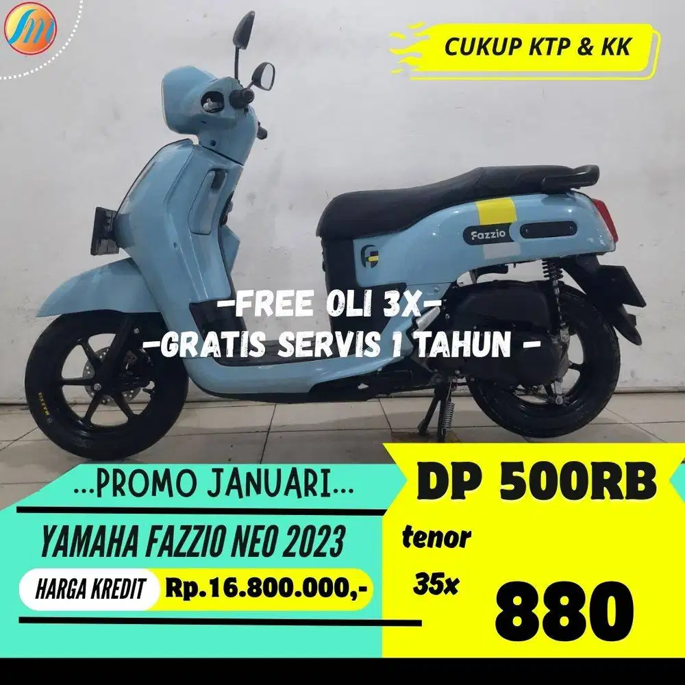 DP CUKUP 500RIBU YAMAHA FAZZIO NEO 2023 ANGSURAN SANGAT RINGAN KTP KK