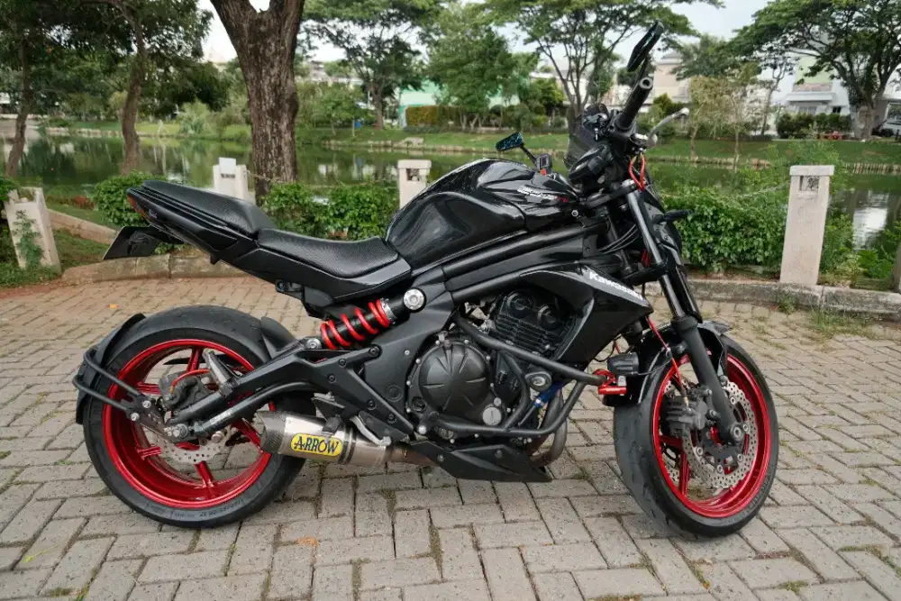 Moge Kawasaki ER6N low KM 6700 FP Full modifikasi