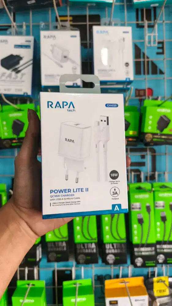 TRAVEL CHARGER MICRO 18W RAPA CH4125