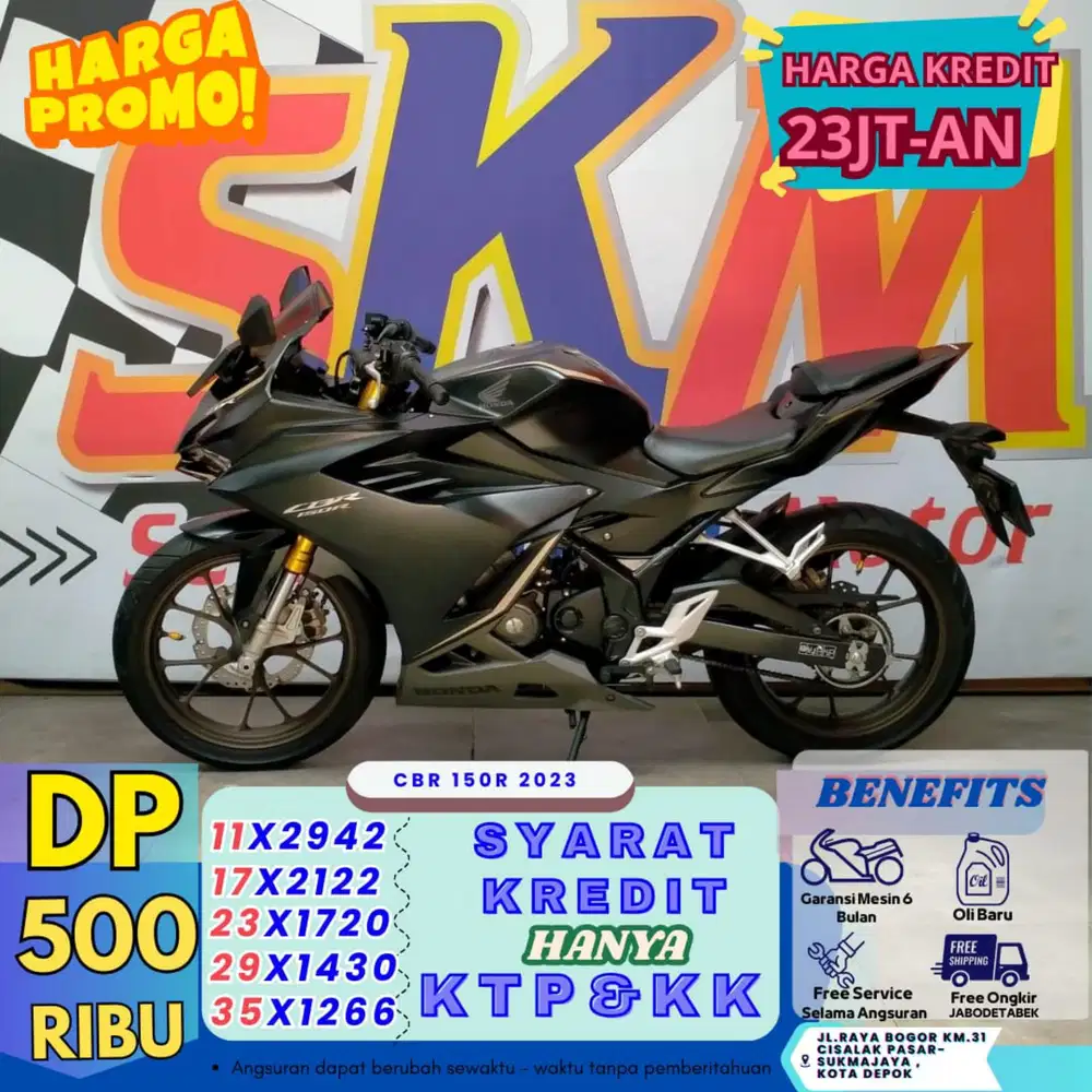 ( CBR 150 2023 DP:500 km low guys cash credit