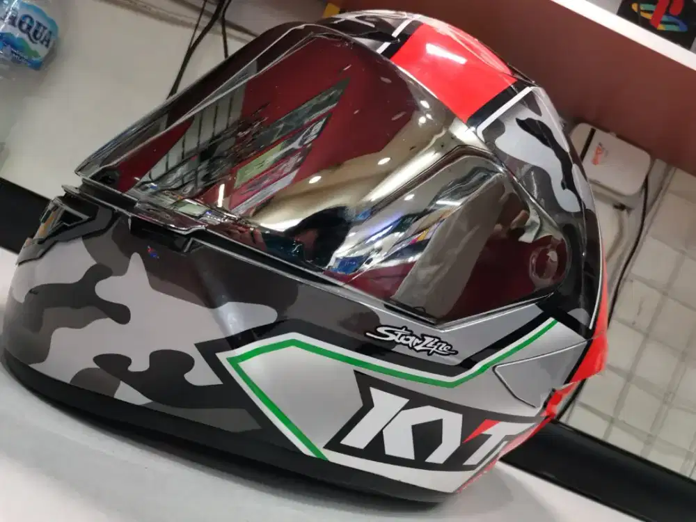 - KYT NX Race Xavi Forest Imola UK L - Visor Iridium