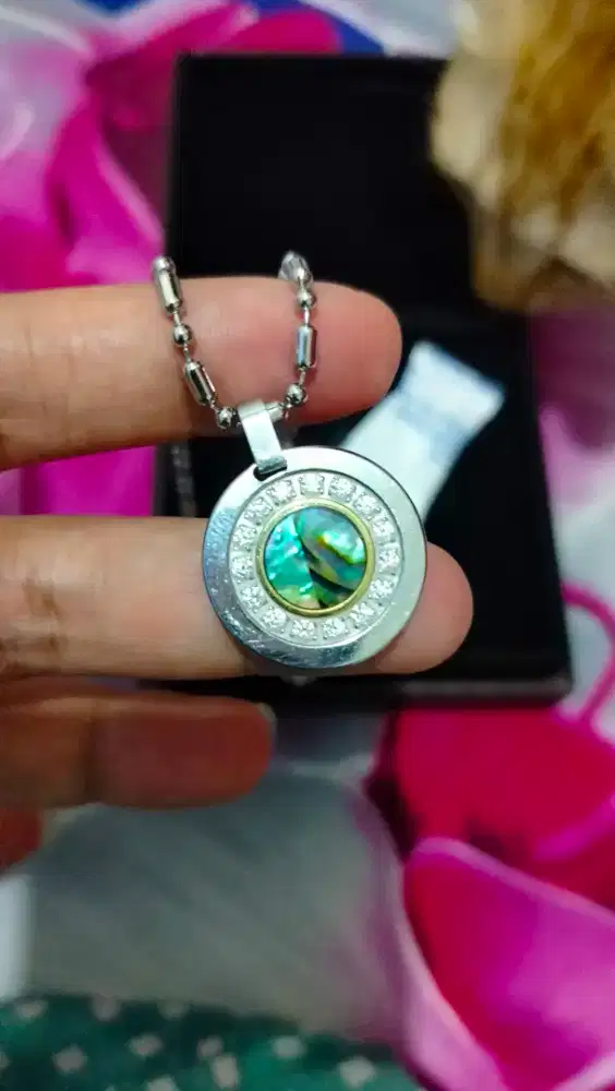 Kalung silver MCI ukuran L