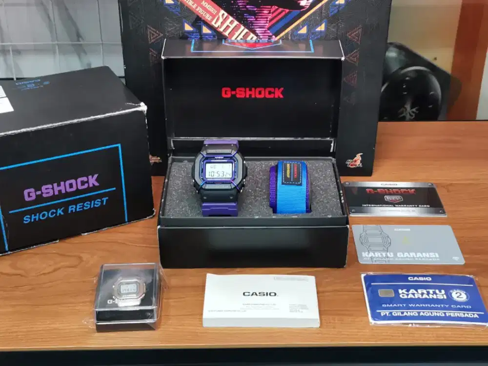 G-Shock (Purple) DW 5600THS Lengkap