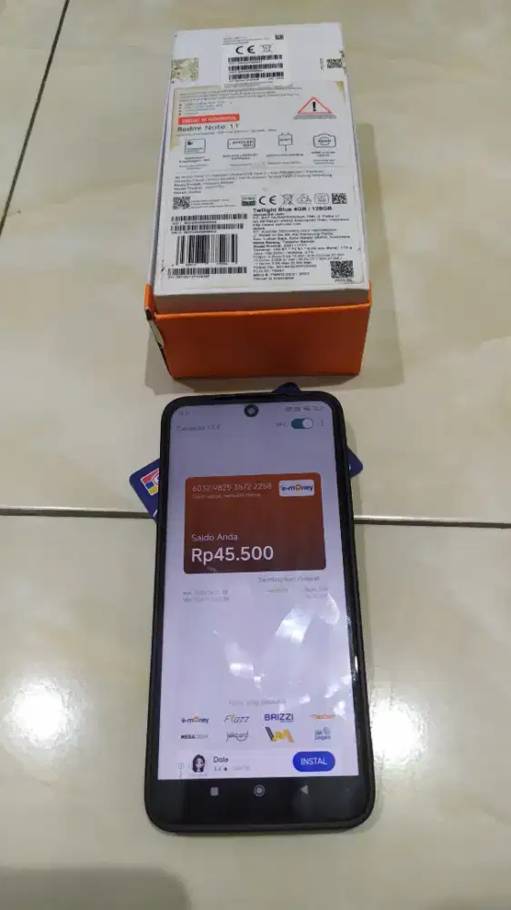 Xiomi redmi Note 11 Ram 4+2 / 128