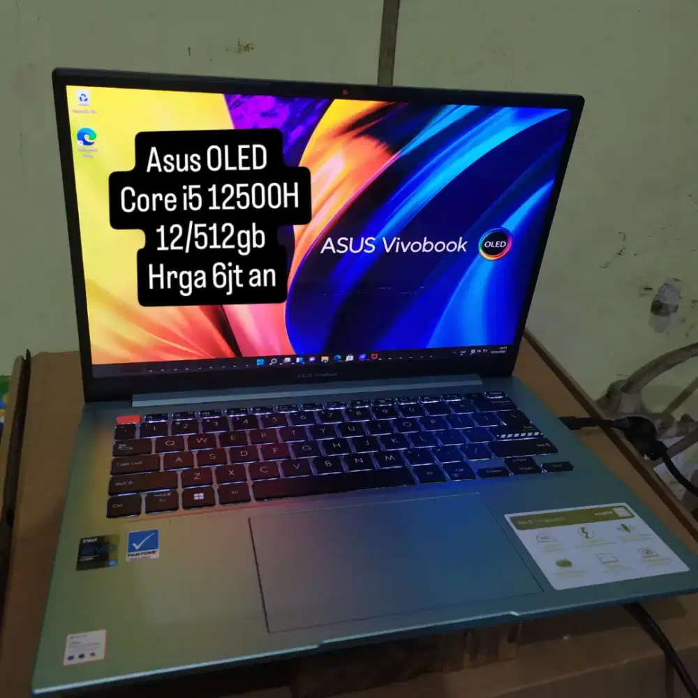 Asus core i5 12500H layar OLED