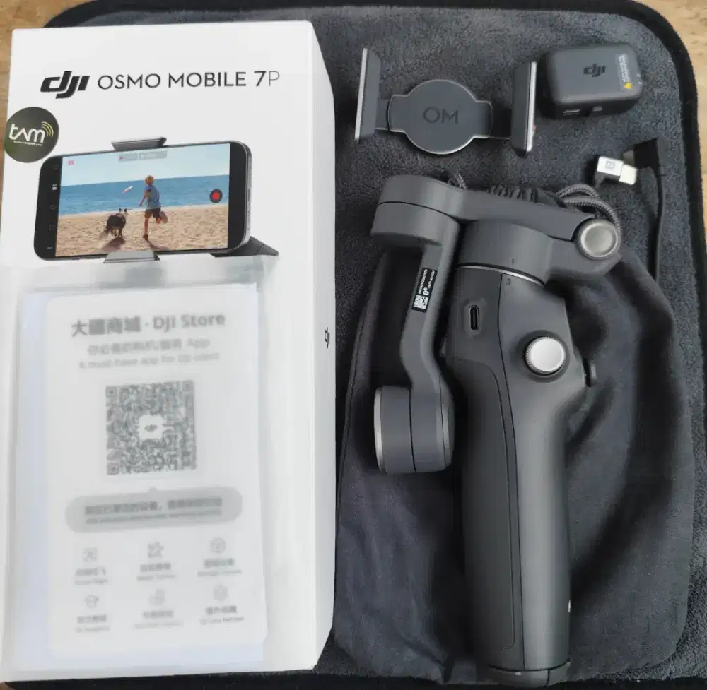 Gimbal DJI OSMO MOBILE 7P Original Tripod Vlog Camera Alt Brica Gopro