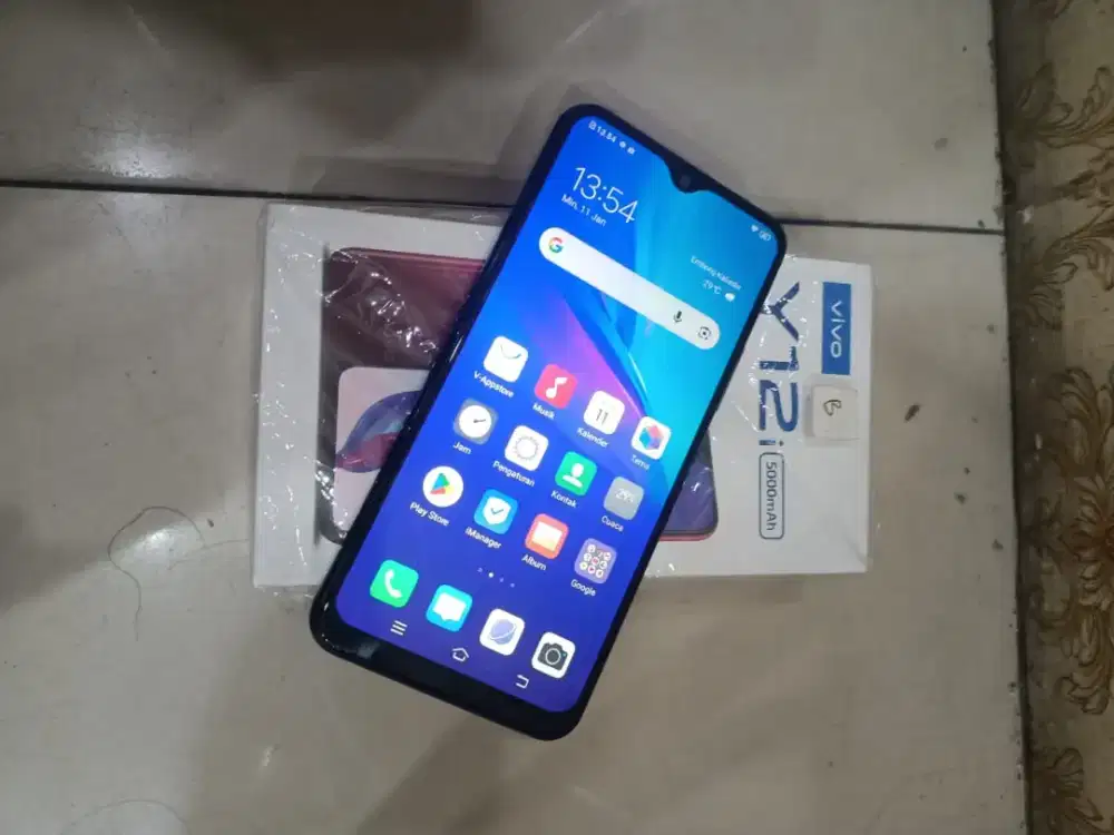 Vivo y12i ram 3/32 normal semua nya hp sm dus saja
