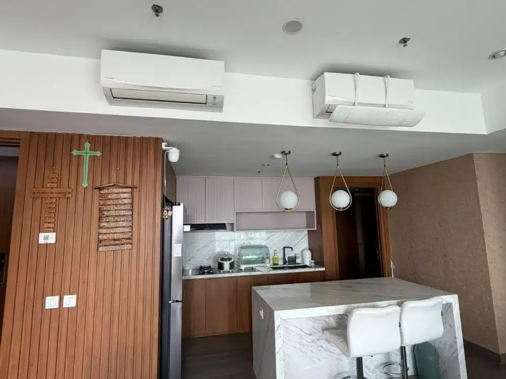 Sewa Apartemen 2+1BR Low Floor Full Furnished Service Area Lengkap