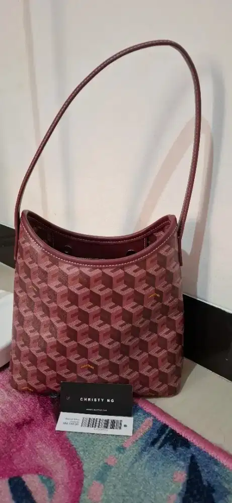 Tas Christy Ng Alesso Mini Burgundy
